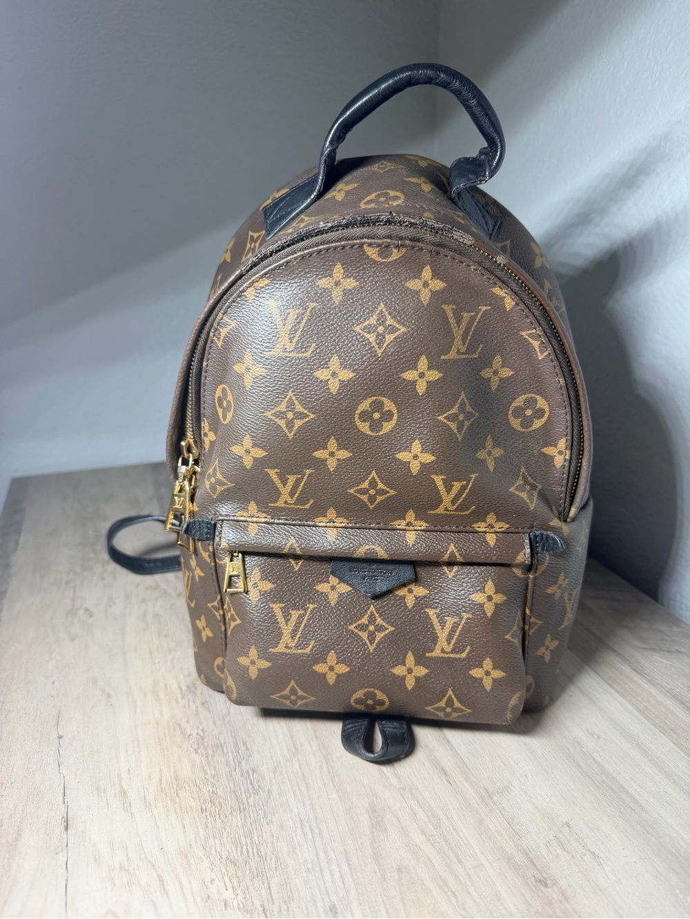 Louis Vuitton Monogram PM Backpack — Brown/Gold